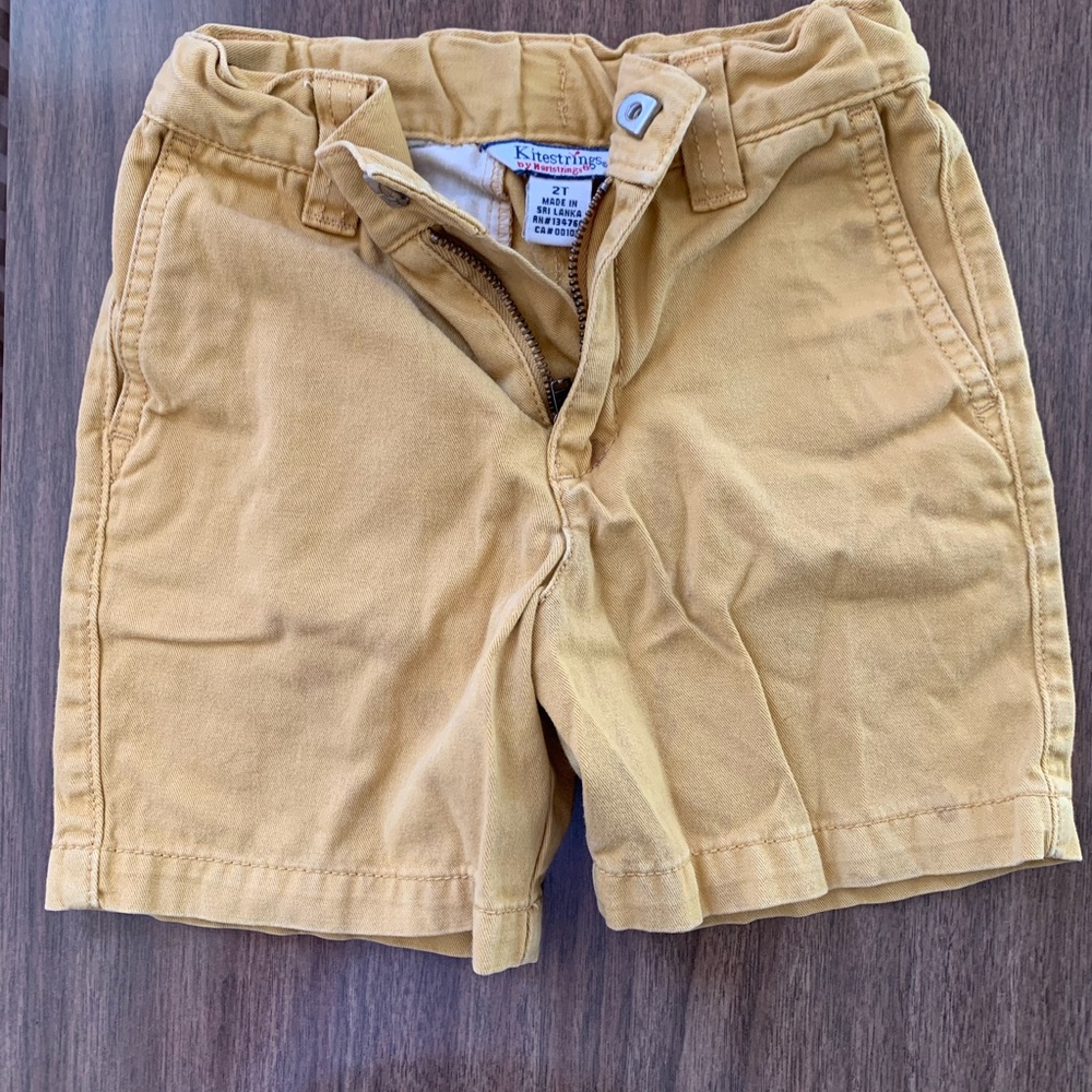 Kitestrings Kids Mustard Yellow Shorts
